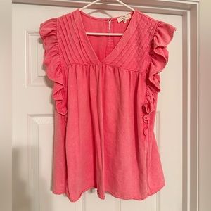 Entro pink denim top